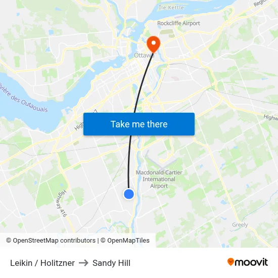 Leikin / Holitzner to Sandy Hill map