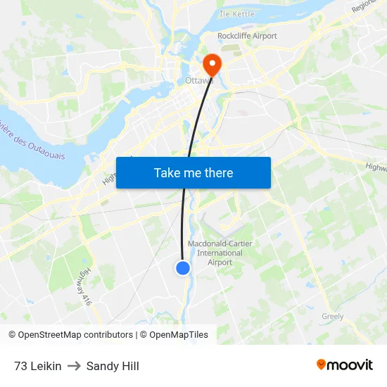 73 Leikin to Sandy Hill map