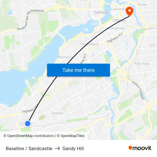 Baseline / Sandcastle to Sandy Hill map