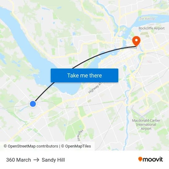 360 March to Sandy Hill map