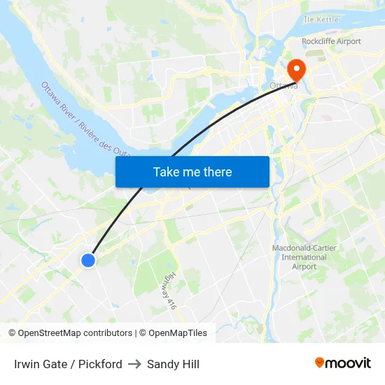 Irwin Gate / Pickford to Sandy Hill map