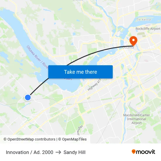 Innovation / Ad. 2000 to Sandy Hill map