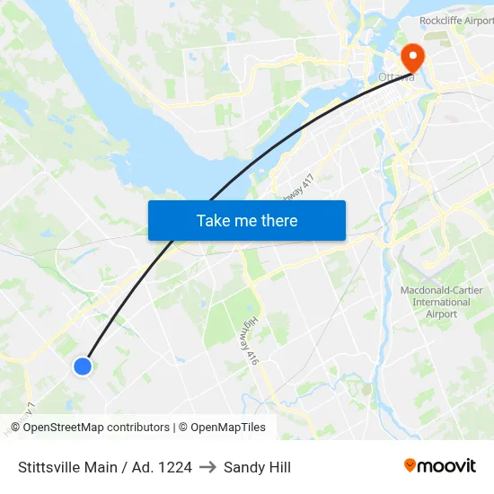 Stittsville Main / Ad. 1224 to Sandy Hill map