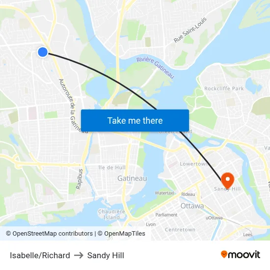 Isabelle/Richard to Sandy Hill map