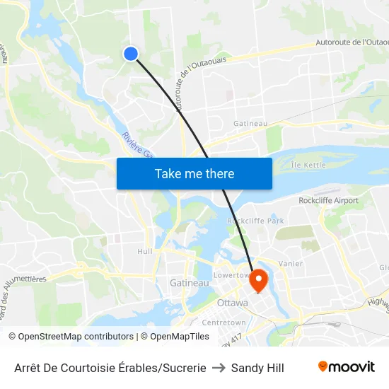 Arrêt De Courtoisie Érables/Sucrerie to Sandy Hill map