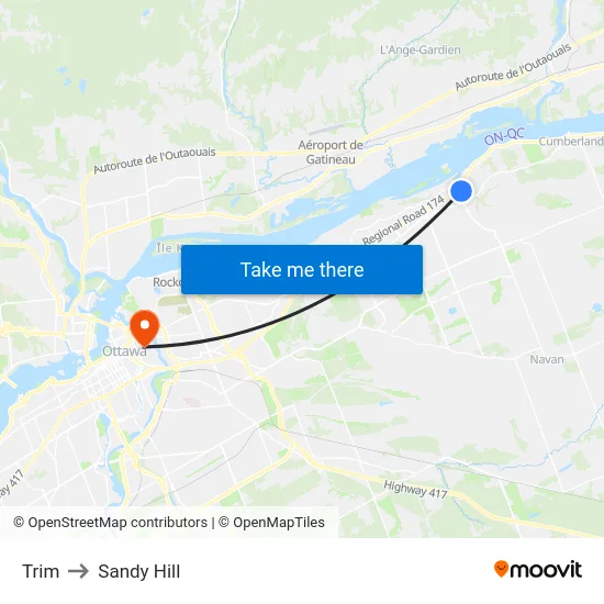Trim to Sandy Hill map