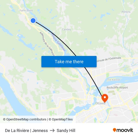 De La Rivière | Jenness to Sandy Hill map