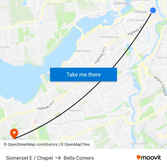 Somerset E / Chapel to Bells Corners map