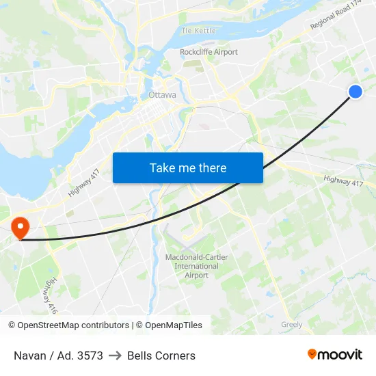 Navan / Ad. 3573 to Bells Corners map