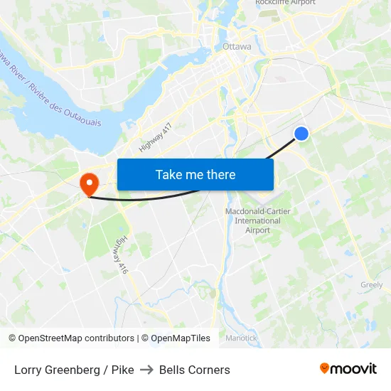 Lorry Greenberg / Pike to Bells Corners map