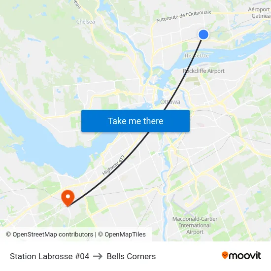 Station Labrosse #04 to Bells Corners map