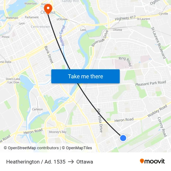 Heatherington / Ad. 1535 to Ottawa map