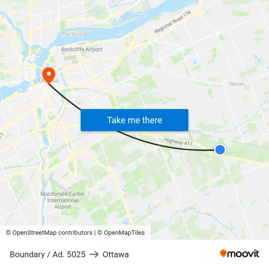 Boundary / Ad. 5025 to Ottawa map