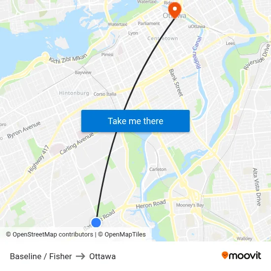 Baseline / Fisher to Ottawa map