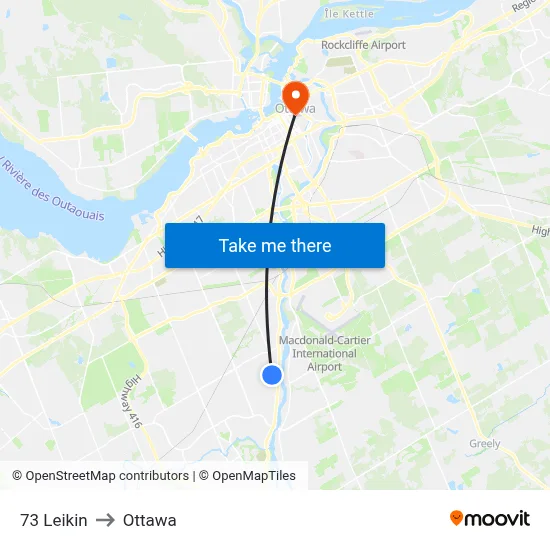 73 Leikin to Ottawa map