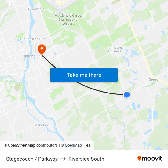Stagecoach / Parkway to Riverside South map
