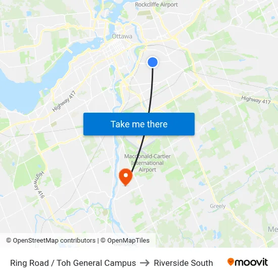 Ring Road / Toh General Campus to Riverside South map