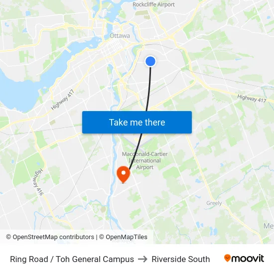 Ring Road / Toh General Campus to Riverside South map