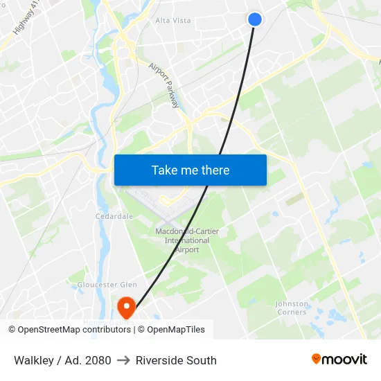 Walkley / Ad. 2080 to Riverside South map