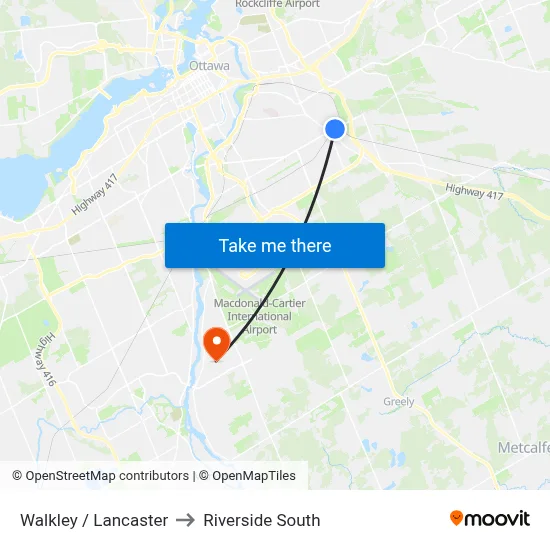Walkley / Lancaster to Riverside South map