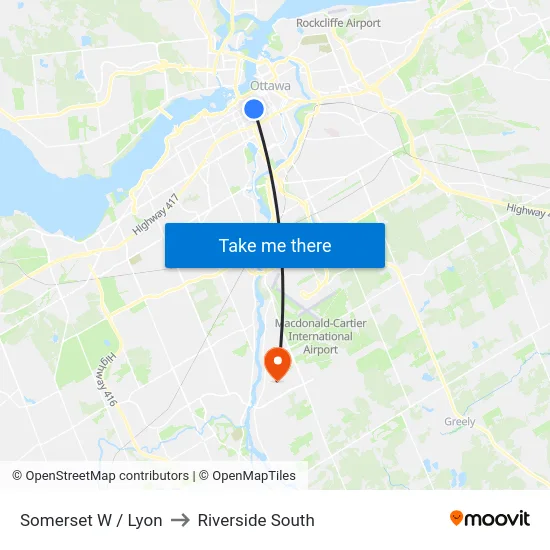 Somerset W / Lyon to Riverside South map