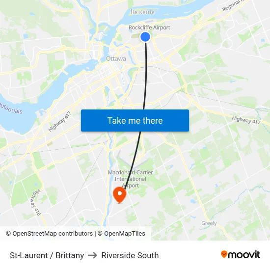 St-Laurent / Brittany to Riverside South map