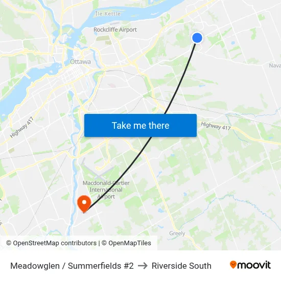 Meadowglen / Summerfields #2 to Riverside South map
