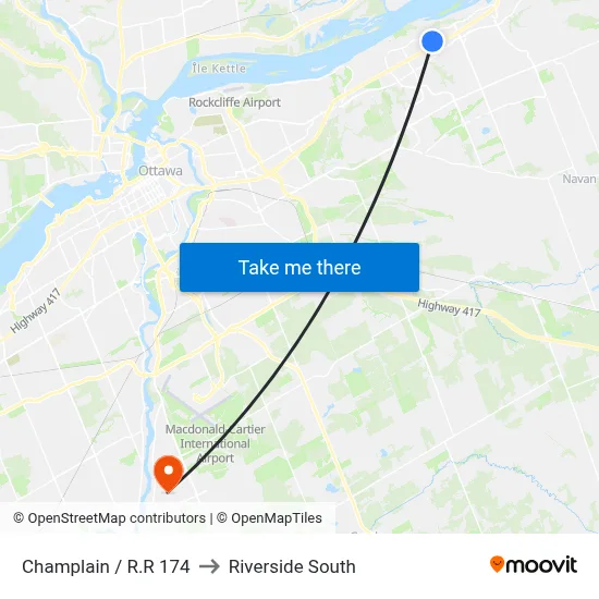 Champlain / R.R 174 to Riverside South map