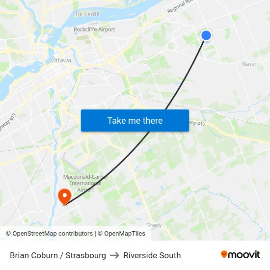 Brian Coburn / Strasbourg to Riverside South map