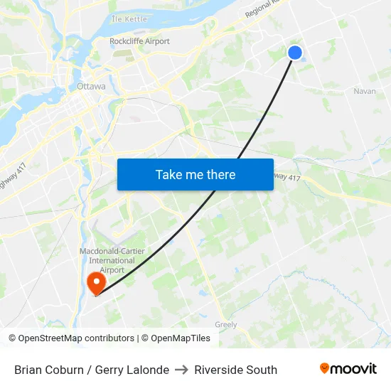 Brian Coburn / Gerry Lalonde to Riverside South map