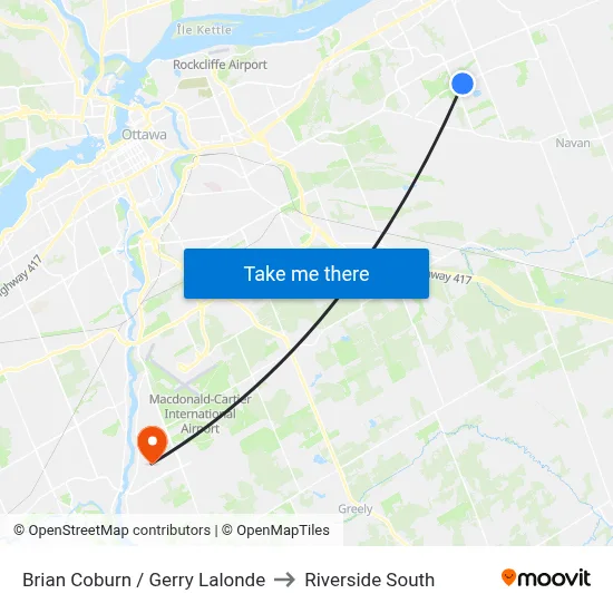 Brian Coburn / Gerry Lalonde to Riverside South map
