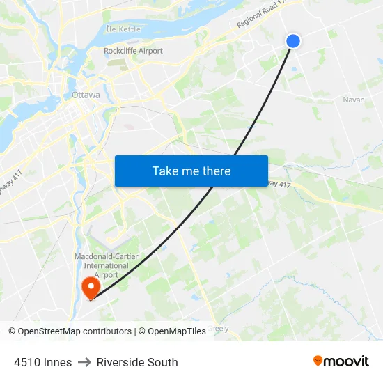 4510 Innes to Riverside South map