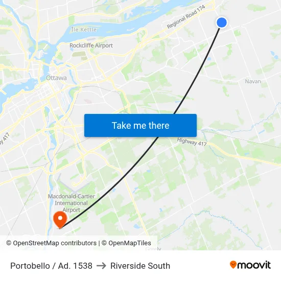 Portobello / Ad. 1538 to Riverside South map