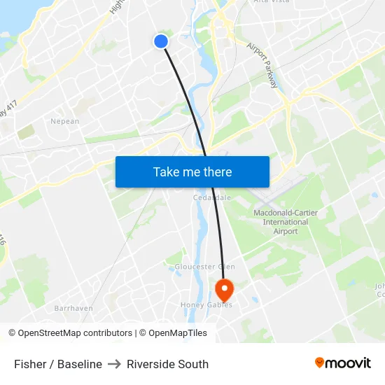 Fisher / Baseline to Riverside South map