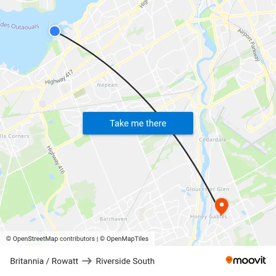 Britannia / Rowatt to Riverside South map