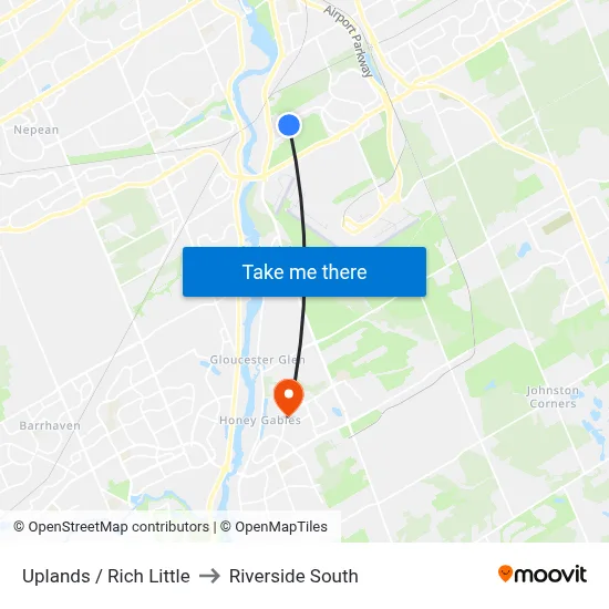 Uplands / Rich Little to Riverside South map