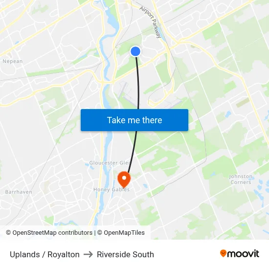 Uplands / Royalton to Riverside South map