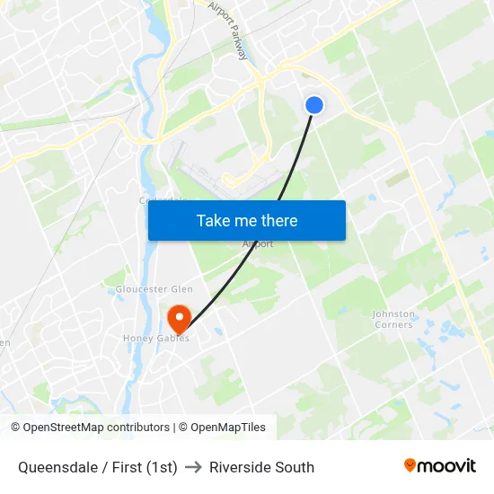 Queensdale / First (1st) to Riverside South map