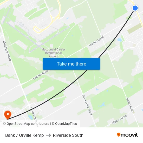 Bank / Orville Kemp to Riverside South map