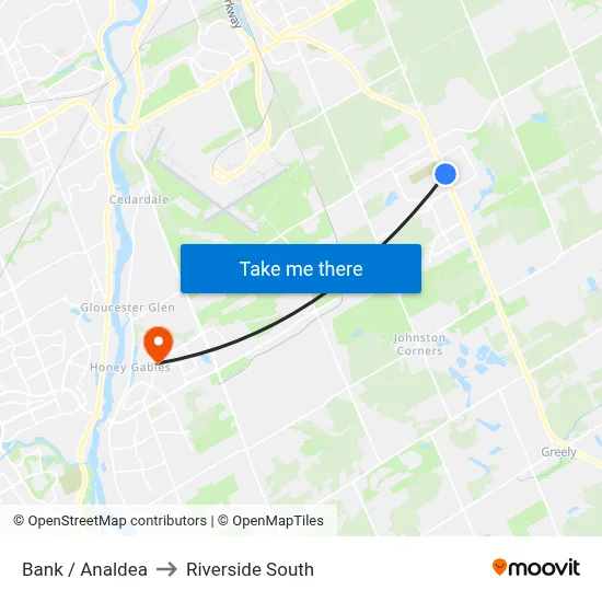 Bank / Analdea to Riverside South map
