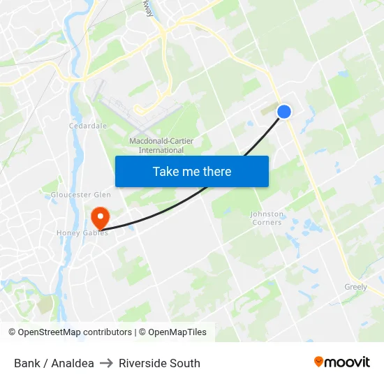 Bank / Analdea to Riverside South map