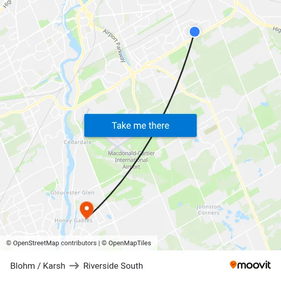 Blohm / Karsh to Riverside South map