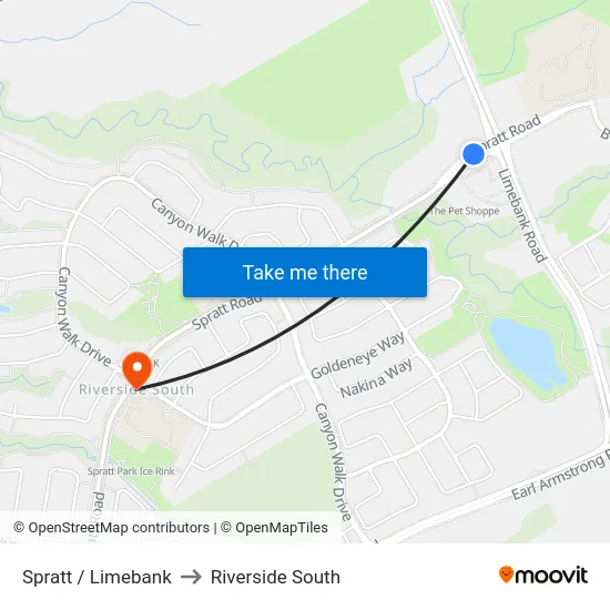 Spratt / Limebank to Riverside South map