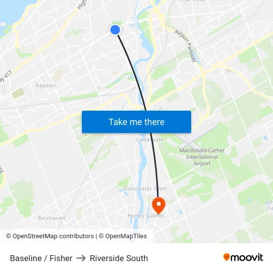 Baseline / Fisher to Riverside South map