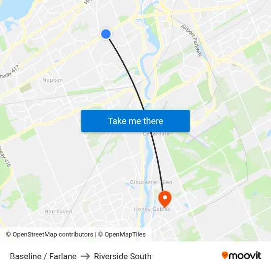 Baseline / Farlane to Riverside South map