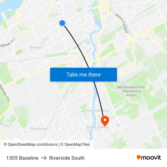 1305 Baseline to Riverside South map