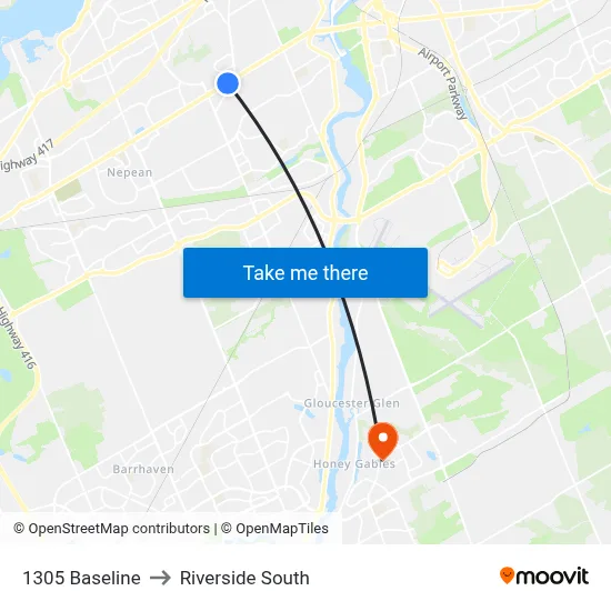 1305 Baseline to Riverside South map