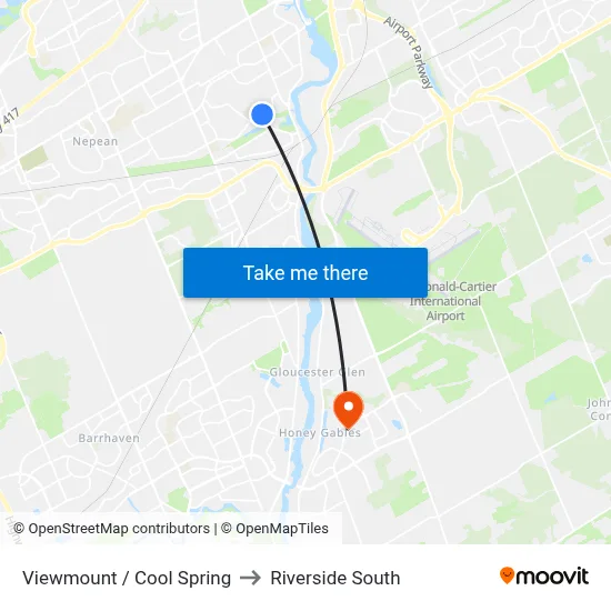 Viewmount / Cool Spring to Riverside South map