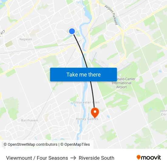 Viewmount / Four Seasons to Riverside South map