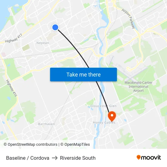 Baseline / Cordova to Riverside South map